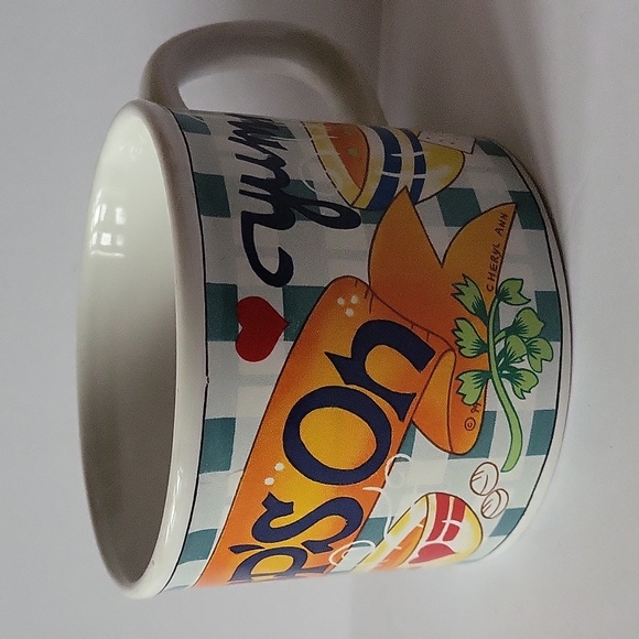 Vintage 1999 Soups On Ceramic Cup Coffee Mug By Cheryl Ann Design - Picture 15 of 16